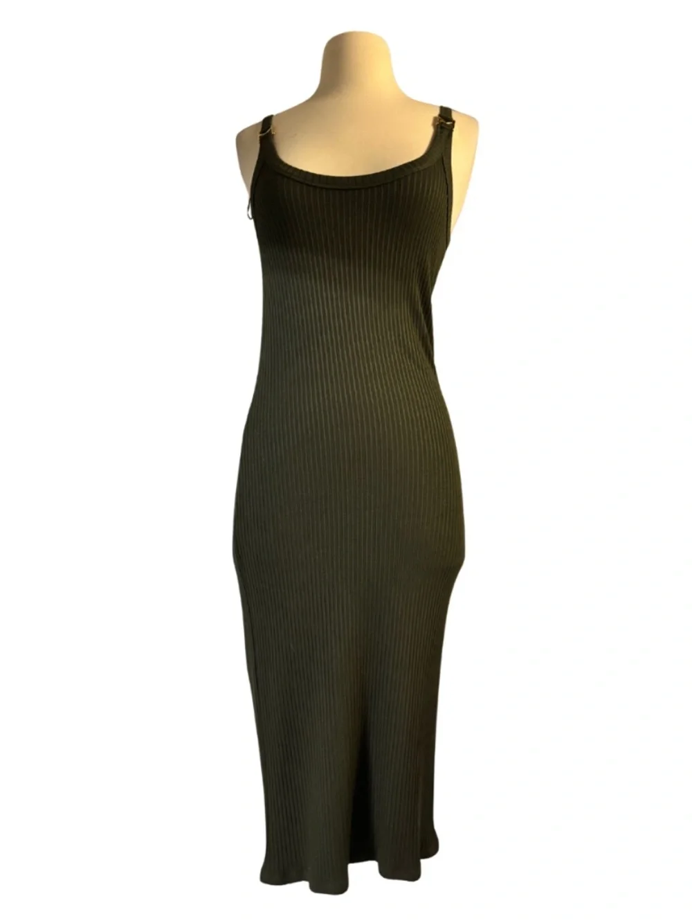 Michael Kors Ribbed Knit Midi Dress
